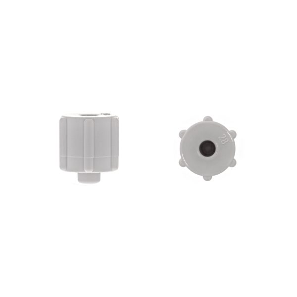 Male Luer Cap - Long Cone White