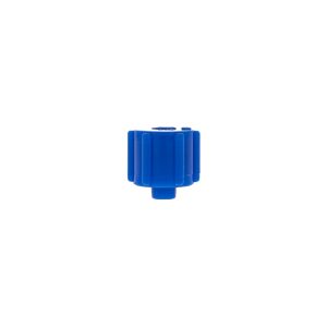 Male Luer Cap - Long Cone Blue