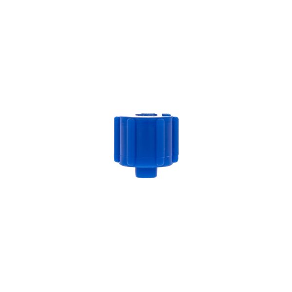 Male Luer Cap - Long Cone Blue