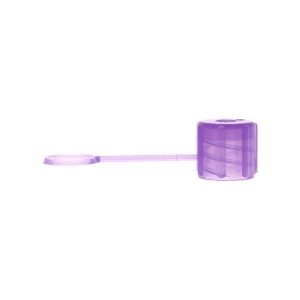 Male Luer Cap with Strap - Without Cone Purple