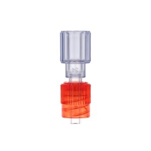 Rotating Male Luer Lock Connector Red