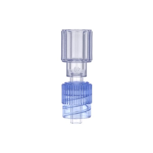 Rotating Male Luer Lock Connector Blue