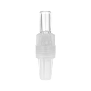 Rotating Male Luer Lock Connector Natural with Cap