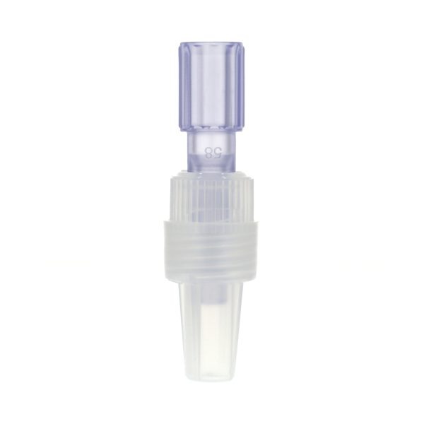 Rotating Male Luer Lock Connector Natural with Cap