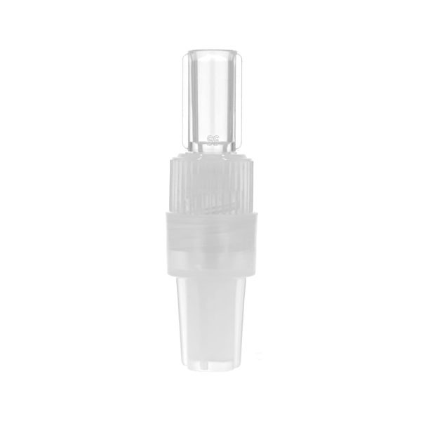 Rotating Male Luer Lock Connector Transparent With Cap