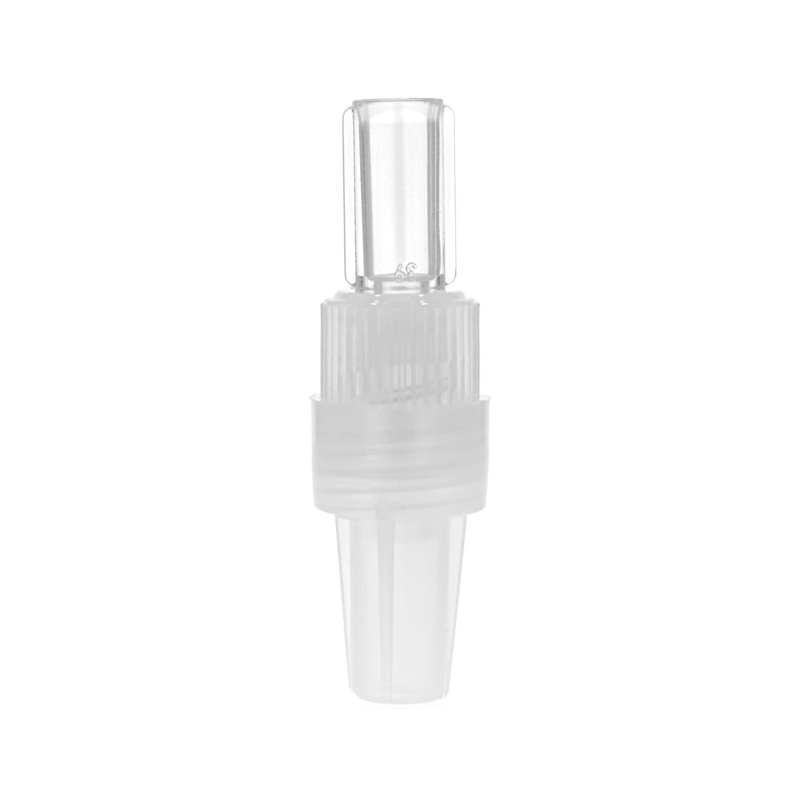 Rotating Male Luer Lock Connector Natural with Cap