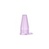 Cap with Strap for Tube Connector Purple