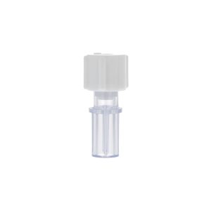 Female Luer Lock Connector - Single Fillet - with White Cap