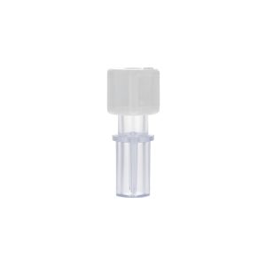 Female Luer Lock Connector - Single Fillet - with White Cap