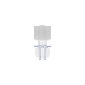 Female Luer Lock Connector - Single Fillet - with White Cap