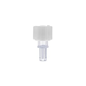 Female Luer Lock Connector - Single Fillet - with White Cap